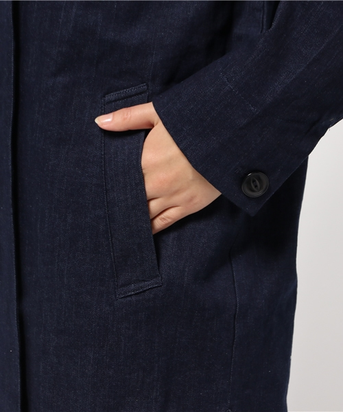 POU DOU DOU(プードゥドゥ)の「コクーンテ-ラーコート(テーラードジャケット・レディース・ベージュ/インディゴブルー/カーキ/ブルー・3)」の13枚目の写真