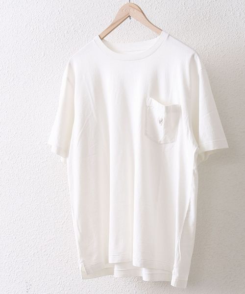 coen(コーエン)の「オーバーダイビッグT(Tシャツ/カットソー・メンズ・ホワイト/ベージュ/オリーブ/ブルー・MEDIUM/LARGE)」の2枚目の写真