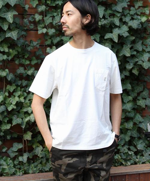 coen(コーエン)の「オーバーダイビッグT(Tシャツ/カットソー・メンズ・ホワイト/ベージュ/オリーブ/ブルー・MEDIUM/LARGE)」の5枚目の写真