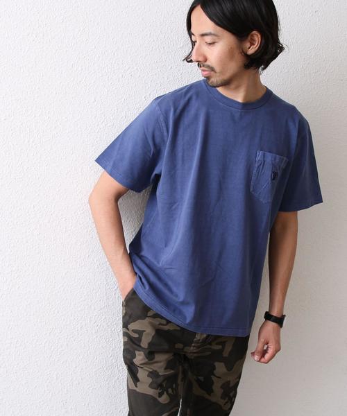 coen(コーエン)の「オーバーダイビッグT(Tシャツ/カットソー・メンズ・ホワイト/ベージュ/オリーブ/ブルー・MEDIUM/LARGE)」の6枚目の写真