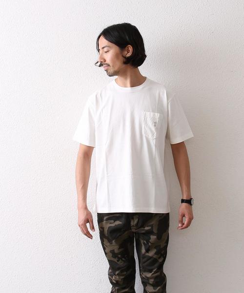 coen(コーエン)の「オーバーダイビッグT(Tシャツ/カットソー・メンズ・ホワイト/ベージュ/オリーブ/ブルー・MEDIUM/LARGE)」の10枚目の写真