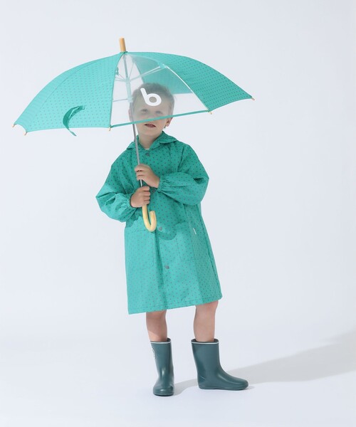 こども ビームス(コドモビームス)の「窓付き bロゴ カラー 長傘 (45~50cm)(長傘・キッズ・ブルー系その他/レッド系その他/サックスブルー/チャコールグレー/ネイビー/バイオレット/ベージュ/グリーン・50cm/45cm)」の3枚目の写真