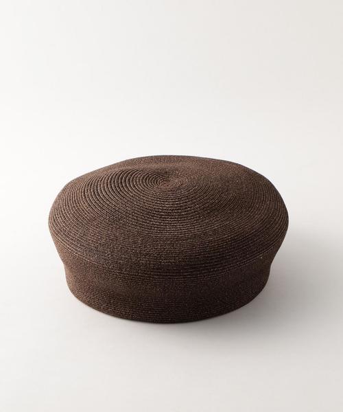 Steven Alan（スティーブンアラン）の「＜Steven Alan＞BLADE BERET/ﾍﾞﾚｰ帽（ハンチング/ベレー帽・レディース・ブラック/ダークブラウン/ネイビー・FREE）」の3枚目の写真