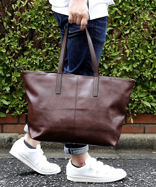 Un coeur（アンクール）の「【UCR/ユーシーアール】COLORS トート 311285（トートバッグ・メンズ・ブラック/ネイビー/グレー/ブラウン/カーキ/イエロー・FREE）」の15枚目の写真