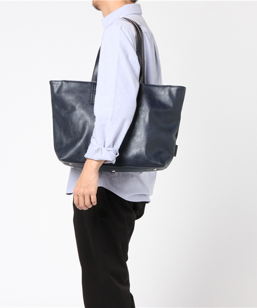 Un coeur（アンクール）の「【UCR/ユーシーアール】COLORS トート 311285（トートバッグ・メンズ・ブラック/ネイビー/グレー/ブラウン/カーキ/イエロー・FREE）」の18枚目の写真