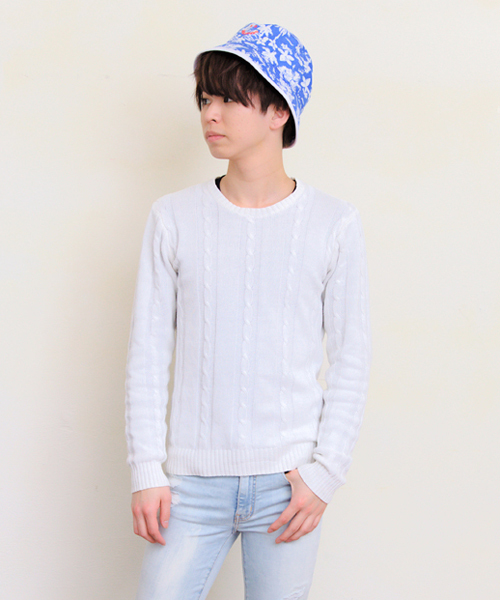 14+(イチヨンプラス)の「2wayバケットハット(ハット・メンズ・ブルー/カーキ/イエロー/ネイビー・FREE)」の3枚目の写真