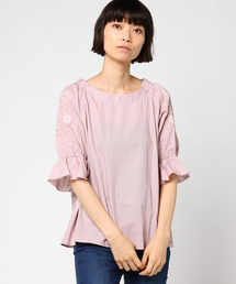 Honeys | 袖刺繍入りブラウス(シャツ/ブラウス)