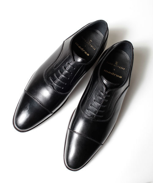 NANO universe（ナノユニバース）の「ストレートチップ(NU×madras)（ドレスシューズ・メンズ・ブラック/ブラウン/キャメル/ボルドー・6.5/7/7.5/8/8.5）」の2枚目の写真