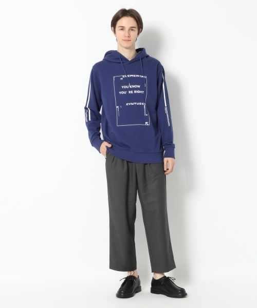 GLOBAL WORK（グローバルワーク）の「ウラケプリントスウェットパーカー/770524（パーカー・メンズ・ホワイト/ブラック/ブルー/ライトグリーン・SMALL/MEDIUM/LARGE/X-LARGE）」の7枚目の写真