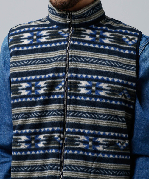 NANO universe（ナノユニバース）の「ネイティブフリースベスト（ベスト・メンズ・ネイビー/グレー・SMALL/MEDIUM/LARGE）」の5枚目の写真