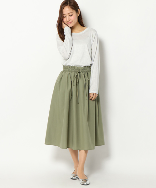 LBC（エルビーシー）の「TCギャザースカート（スカート・レディース・オリーブ/ブルー・MEDIUM/LARGE）」の6枚目の写真