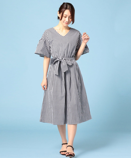 Doux Archives ドゥアルシーヴ の ギンガムチェックワンピース ワンピース Wear