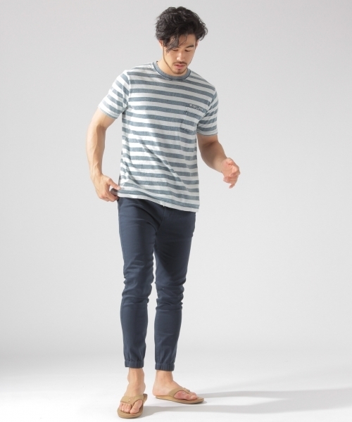 BAYFLOW（ベイフロー）の「BAYFLOW／チノスキニージョガーパンツ 18SS（その他パンツ・メンズ・ベージュ/カーキ/ネイビー・LARGE/MEDIUM/SMALL）」の4枚目の写真