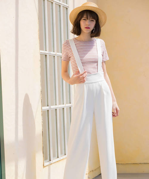新品☆eimy istoire☆2wayサスペンダーパンツ eimy istoire（エイミーイストワール）の「2wayサスペンダー