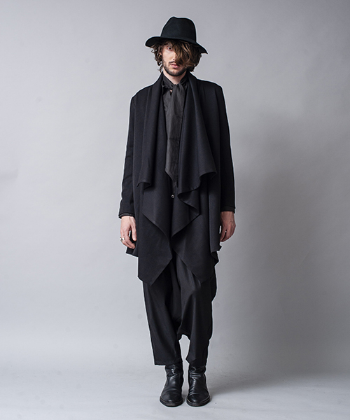 NO ID BLACK ノーアイディーブラックストレッチドレープ ショールコート NO ID.（ノーアイディ）の「mcg2283-TRストレッチドレープ