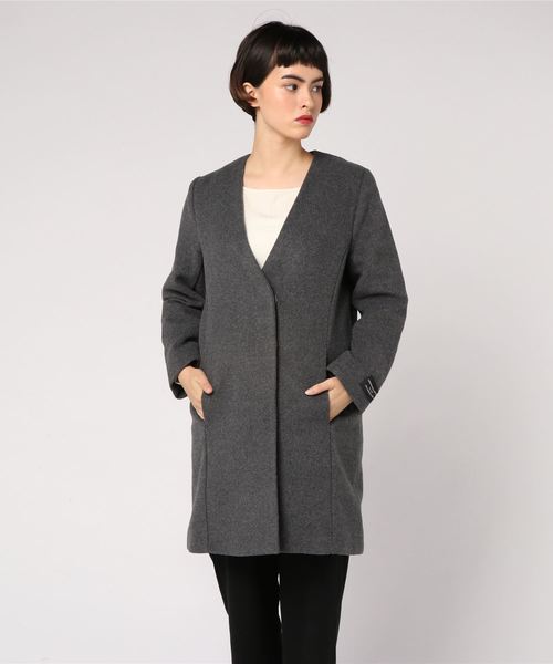 YECCA VECCA(イェッカヴェッカ)の「P.Vネックコート(ピーコート・レディース・ブラック/グレー・FREE)」の13枚目の写真