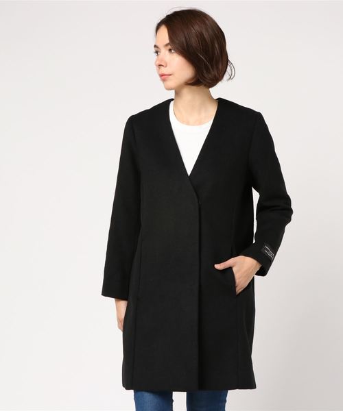 YECCA VECCA(イェッカヴェッカ)の「P.Vネックコート(ピーコート・レディース・ブラック/グレー・FREE)」の12枚目の写真