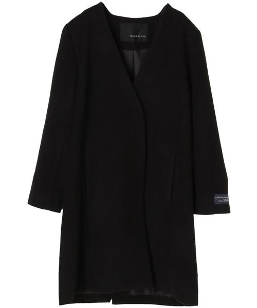 YECCA VECCA(イェッカヴェッカ)の「P.Vネックコート(ピーコート・レディース・ブラック/グレー・FREE)」の4枚目の写真