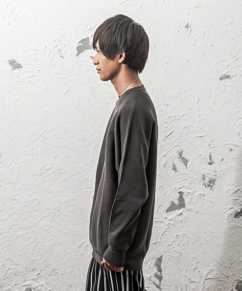 MinoriTY（マイノリティ）の「ドルマンミラノリブ編みニット（ニット/セーター・メンズ・ブラック/杢グレー/チャコールグレー/オフホワイト/ブラウン/ベージュ/ワイン・L/M）」の8枚目の写真