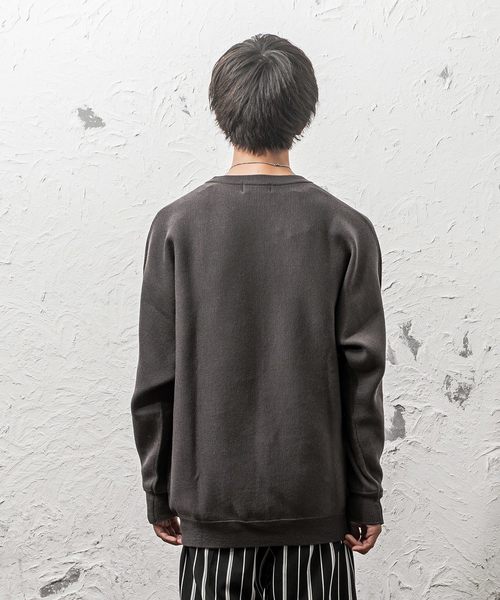 MinoriTY（マイノリティ）の「ドルマンミラノリブ編みニット（ニット/セーター・メンズ・ブラック/杢グレー/チャコールグレー/オフホワイト/ブラウン/ベージュ/ワイン・L/M）」の21枚目の写真