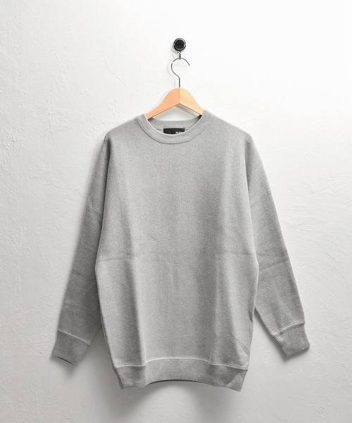 MinoriTY（マイノリティ）の「ドルマンミラノリブ編みニット（ニット/セーター・メンズ・ブラック/杢グレー/チャコールグレー/オフホワイト/ブラウン/ベージュ/ワイン・L/M）」の14枚目の写真