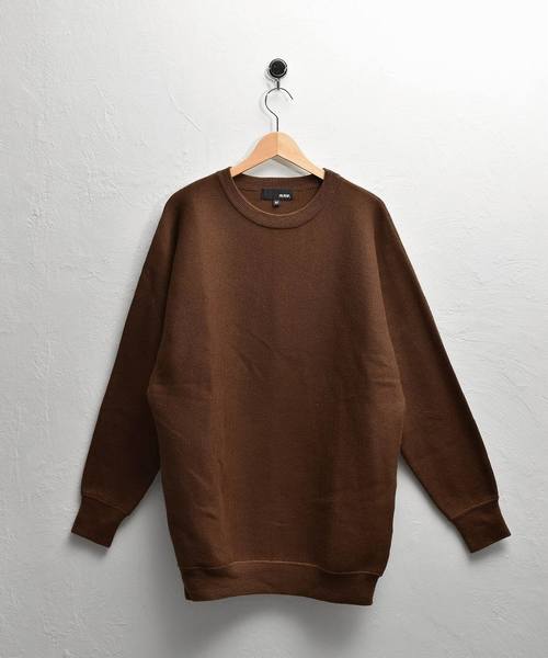 MinoriTY（マイノリティ）の「ドルマンミラノリブ編みニット（ニット/セーター・メンズ・ブラック/杢グレー/チャコールグレー/オフホワイト/ブラウン/ベージュ/ワイン・L/M）」の16枚目の写真