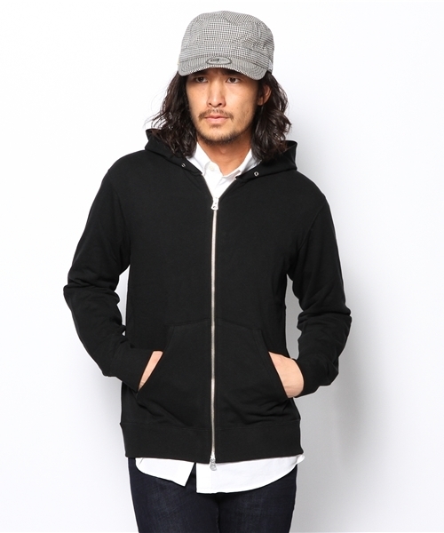 BEAUTY&YOUTH UNITED ARROWS（ビューティーアンドユースユナイテッドアローズ）の「BY ライト スウェット ジップ フードパーカー◆（パーカー・メンズ・ブラック/グレー/ワインレッド/ロイヤルブルー・SMALL/MEDIUM/LARGE/X-LARGE）」の2枚目の写真