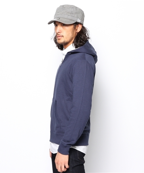 BEAUTY&YOUTH UNITED ARROWS（ビューティーアンドユースユナイテッドアローズ）の「BY ライト スウェット ジップ フードパーカー◆（パーカー・メンズ・ブラック/グレー/ワインレッド/ロイヤルブルー・SMALL/MEDIUM/LARGE/X-LARGE）」の6枚目の写真