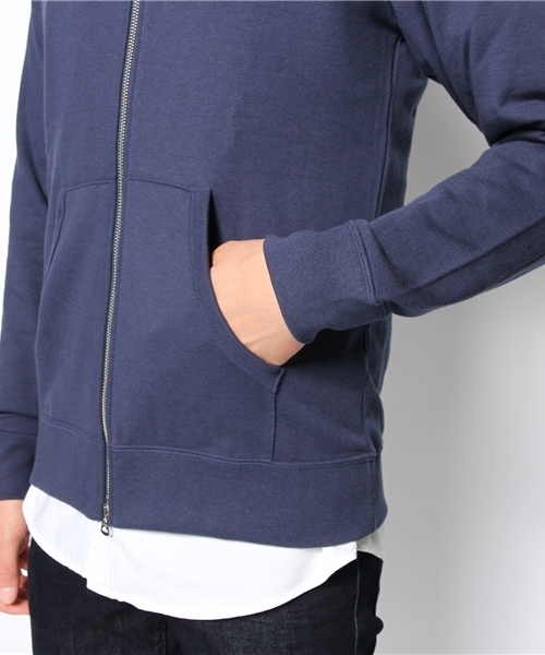 BEAUTY&YOUTH UNITED ARROWS（ビューティーアンドユースユナイテッドアローズ）の「BY ライト スウェット ジップ フードパーカー◆（パーカー・メンズ・ブラック/グレー/ワインレッド/ロイヤルブルー・SMALL/MEDIUM/LARGE/X-LARGE）」の10枚目の写真