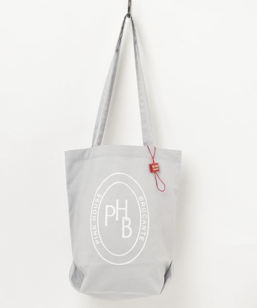 PINKHOUSE BROCANTE(ピンクハウスブロカント)の「イニシャルロゴプリント トートバッグ(小)(トートバッグ・レディース・ホワイト/ブラック/レッド/ラベンダー/ベージュ/グレー・フリー)」の3枚目の写真