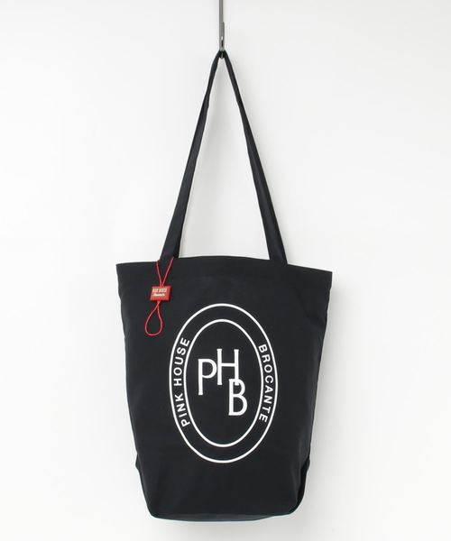 PINKHOUSE BROCANTE(ピンクハウスブロカント)の「イニシャルロゴプリント トートバッグ(小)(トートバッグ・レディース・ホワイト/ブラック/レッド/ラベンダー/ベージュ/グレー・フリー)」の2枚目の写真