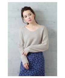 NATURAL BEAUTY BASIC | アンゴラ混ラメガーター(ニット/セーター)