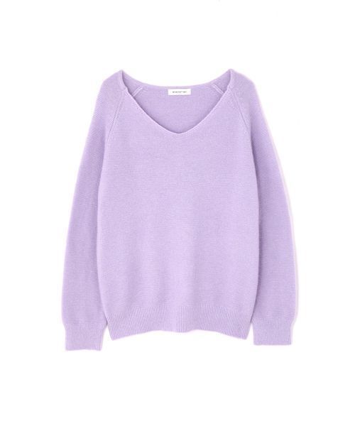 NATURAL BEAUTY BASIC（ナチュラルビューティーベーシック）の「【美人百花 1月号掲載】アンゴラ混ラメガーターニット（ニット/セーター・レディース・グレー/オフホワイト/ライトグリーン/ラベンダー/グリーン系その他4・MEDIUM）」の11枚目の写真