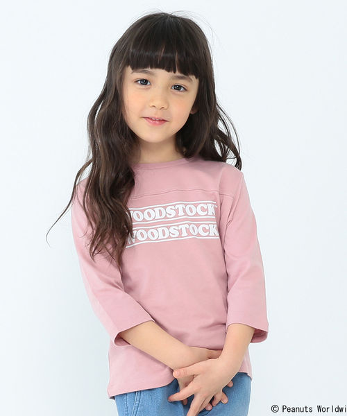 B:MING by BEAMS(ビーミングバイビームス)の「B:MING by BEAMS / Peanuts 7分袖 2段ロゴTシャツ 19SS(Tシャツ/カットソー・キッズ・ホワイト/トップグレー/ピンク系その他・80/90/100/110/120/130/140/150)」の7枚目の写真