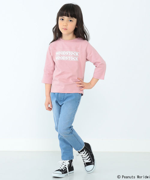 B:MING by BEAMS(ビーミングバイビームス)の「B:MING by BEAMS / Peanuts 7分袖 2段ロゴTシャツ 19SS(Tシャツ/カットソー・キッズ・ホワイト/トップグレー/ピンク系その他・80/90/100/110/120/130/140/150)」の9枚目の写真