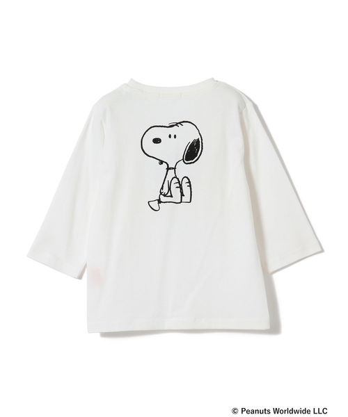 B:MING by BEAMS(ビーミングバイビームス)の「B:MING by BEAMS / Peanuts 7分袖 2段ロゴTシャツ 19SS(Tシャツ/カットソー・キッズ・ホワイト/トップグレー/ピンク系その他・80/90/100/110/120/130/140/150)」の16枚目の写真
