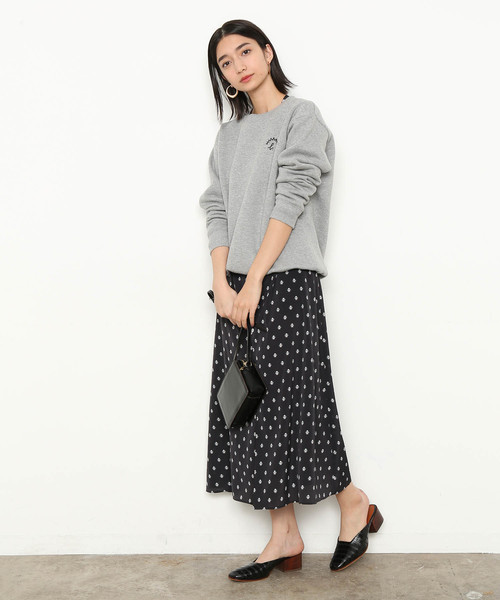 agnes b.（アニエスベー）の「【agnes b. pour ADAM ET ROPE' 】SWEAT SHIRT（スウェット・レディース・ホワイト/グレー/ピンク・SMALL/S）」の4枚目の写真