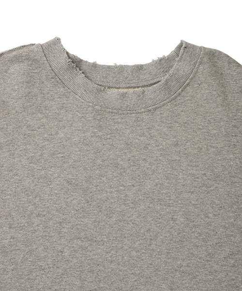 PUNYUS（プニュズ）の「ダメージスウェット（スウェット・レディース・ブラック/ベージュ/杢グレー/ピンク・4/3）」の8枚目の写真