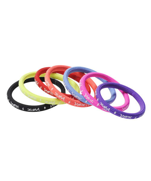 X-girl(エックスガール)の「LIGHTNING HAIR ELASTIC(ヘアゴム・レディース・ブラック/レッド/ピンク/パープル/イエロー/オレンジ/ブルー・ONE SIZE)」の9枚目の写真