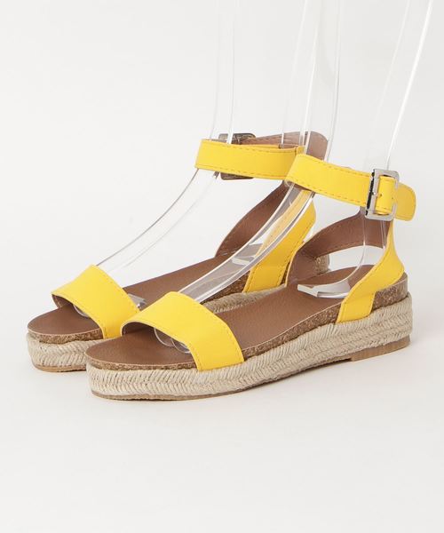 STYLEBLOCK（スタイルブロック）の「ジュートソール厚底ストラップスポーツサンダル（サンダル・レディース・ブラック/オレンジ/レオパード/ベージュ/イエロー・37/36/38/35/41/39/43/42/40）」の10枚目の写真