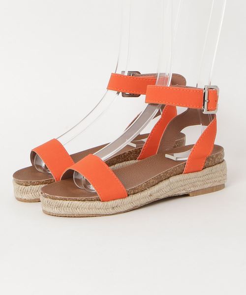 STYLEBLOCK（スタイルブロック）の「ジュートソール厚底ストラップスポーツサンダル（サンダル・レディース・ブラック/オレンジ/レオパード/ベージュ/イエロー・37/36/38/35/41/39/43/42/40）」の9枚目の写真