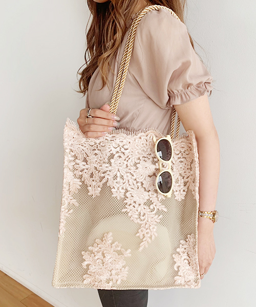 vintage ヴィンテージ レース　バッグ apres jour（アプレジュール）の「【apres jour×ARIAZ】ヴィンテージ