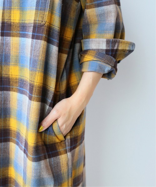 PENDLETON（ペンドルトン）の「【PENDLETON / ペンドルトン】SMUロングシャツワンピース◆（シャツワンピース・レディース・ベージュ/グレー/イエロー・MEDIUM）」の15枚目の写真