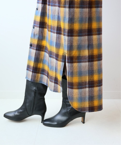 PENDLETON（ペンドルトン）の「【PENDLETON / ペンドルトン】SMUロングシャツワンピース◆（シャツワンピース・レディース・ベージュ/グレー/イエロー・MEDIUM）」の16枚目の写真