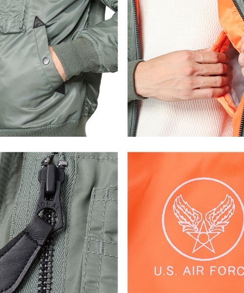 WAIPER.inc（ワイパーインク）の「WAIPER.inc CUSTOM MA-1フライトジャケット（MA-1・メンズ・ブラック・M/L/XL）」の11枚目の写真