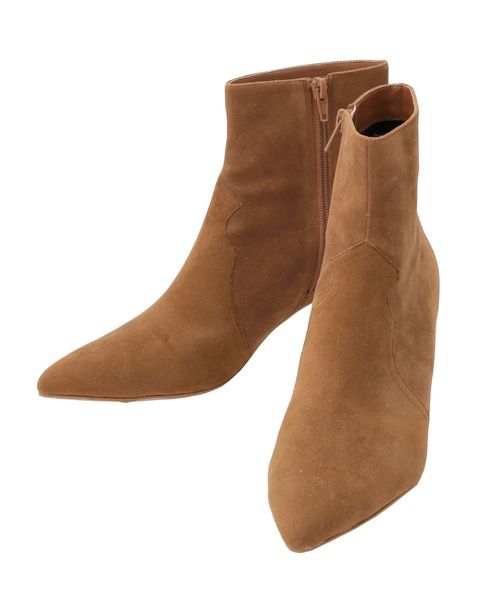 Ungrid（アングリッド）の「フェイクスウェードショートブーツ（ブーツ・レディース・ブラウン/ヘザーグレー・S/M/L）」の3枚目の写真