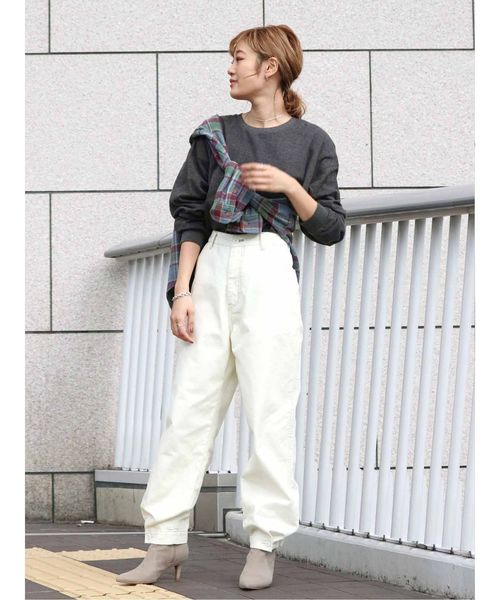 Ungrid（アングリッド）の「フェイクスウェードショートブーツ（ブーツ・レディース・ブラウン/ヘザーグレー・S/M/L）」の16枚目の写真