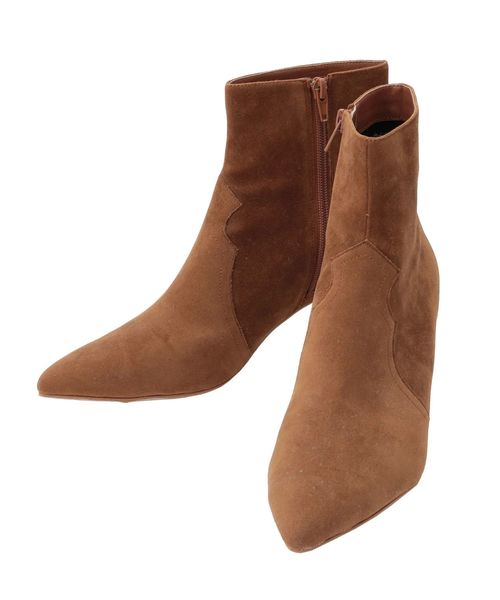 Ungrid（アングリッド）の「フェイクスウェードショートブーツ（ブーツ・レディース・ブラウン/ヘザーグレー・S/M/L）」の12枚目の写真