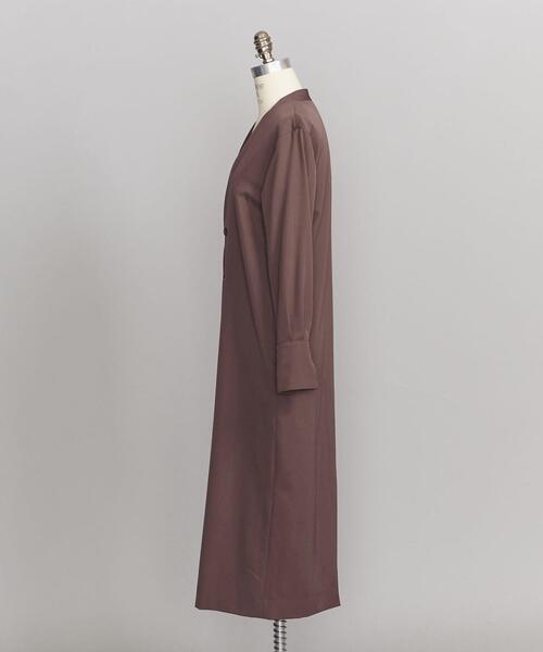 BEAUTY&YOUTH UNITED ARROWS(ビューティーアンドユースユナイテッドアローズ)の「<LOEFF>ギャバダブルブレストドレスо(ワンピース・レディース・ダークブラウン/ネイビー・0/1)」の3枚目の写真