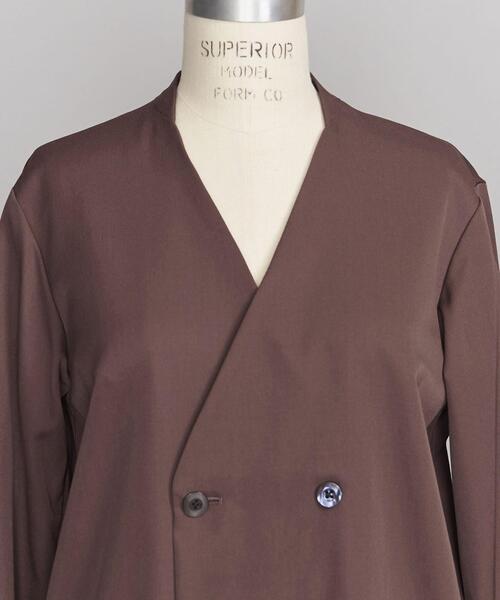 BEAUTY&YOUTH UNITED ARROWS(ビューティーアンドユースユナイテッドアローズ)の「<LOEFF>ギャバダブルブレストドレスо(ワンピース・レディース・ダークブラウン/ネイビー・0/1)」の5枚目の写真